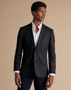 Black Charles Tyrwhitt Proper Blazer | WGAXIF-914