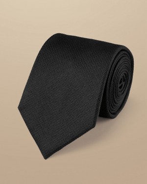 Black Charles Tyrwhitt Silk Tie | TOISVW-523