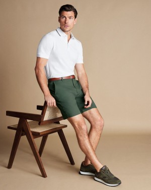 Green Charles Tyrwhitt Cotton Shorts | LSRYZH-794