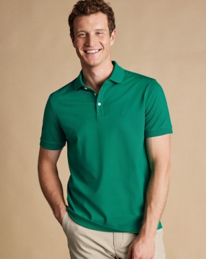 Green Charles Tyrwhitt Tyrwhitt Pique Polo | LUXQZO-723