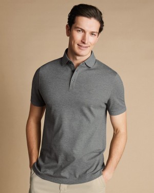 Grey Charles Tyrwhitt Tyrwhitt Pique Polo | LDCMQH-650