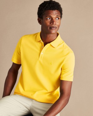 Lemon Charles Tyrwhitt Tyrwhitt Pique Polo | XCRVLI-795