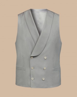 Light Grey Charles Tyrwhitt Morning Suit Vest | OPRFAI-124