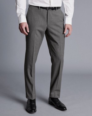 Light Grey Charles Tyrwhitt Ultimate Performance Suit Pants | CPNBQL-953