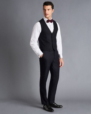 Midnight Charles Tyrwhitt Tuxedo Vest | PSMXHK-713