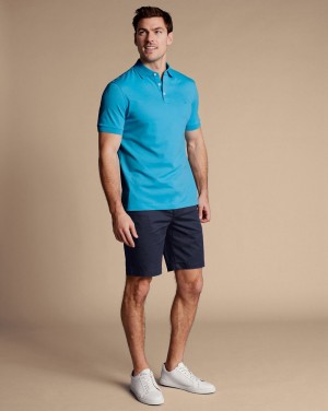 Navy Charles Tyrwhitt Cotton Shorts | WZRGEL-375