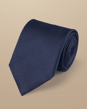 Navy Charles Tyrwhitt Silk Tie | MLBKEX-786