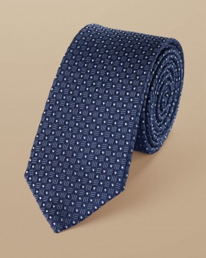 Royal Blue Charles Tyrwhitt Silk Slim Tie | MLAUEK-790