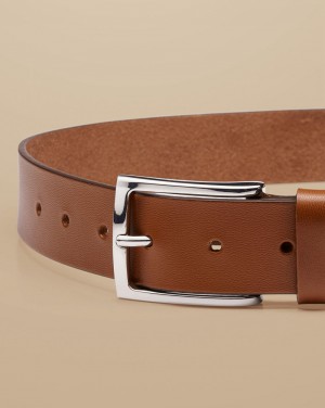 Tan Charles Tyrwhitt Made In England Leather Chino Belt | XGAUJY-431