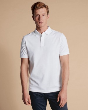 White Charles Tyrwhitt Tyrwhitt Cool Polo | ZSRLJD-598