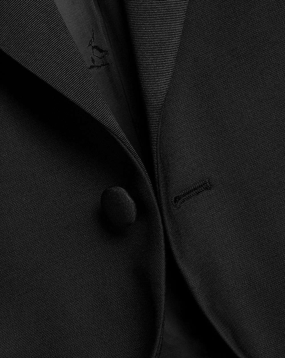 Black Charles Tyrwhitt Peak Lapel Tuxedo Jacket | XAGSBN-689