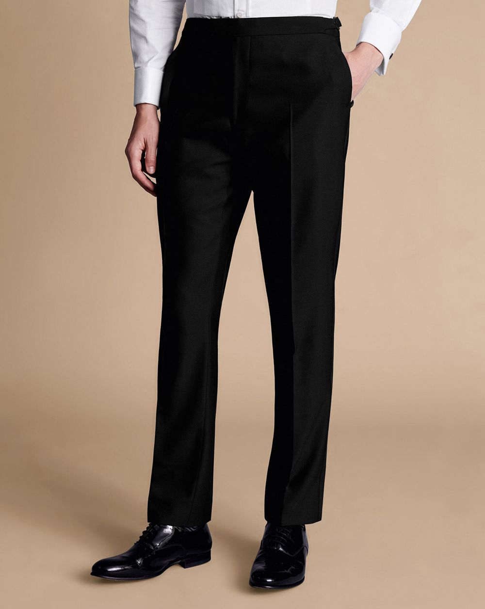 Black Charles Tyrwhitt Tuxedo Pants | DUOKLN-036