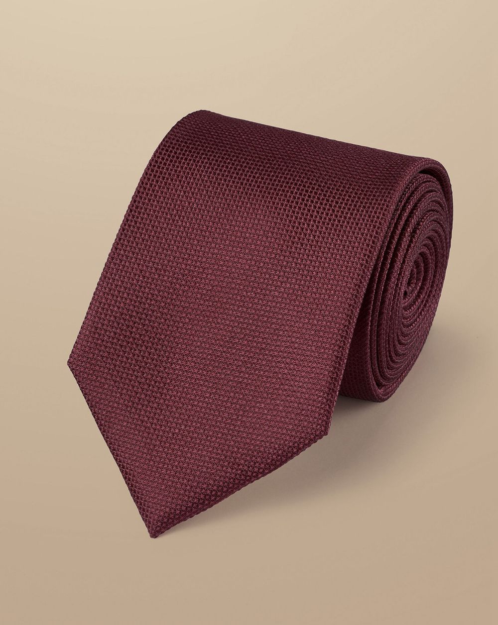 Burgundy Red Charles Tyrwhitt Silk Tie | UIJRGF-053