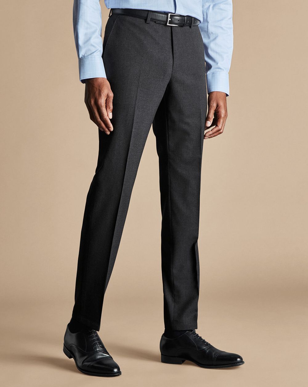 Charcoal Charles Tyrwhitt Ultimate Performance Suit Pants | CEZKLD-098