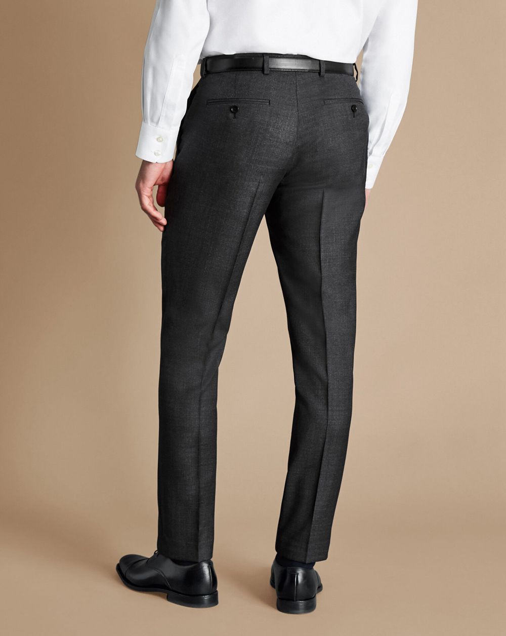 Charcoal Grey Charles Tyrwhitt Ultimate Performance End-On-End Suit Pants | LAVUMQ-748