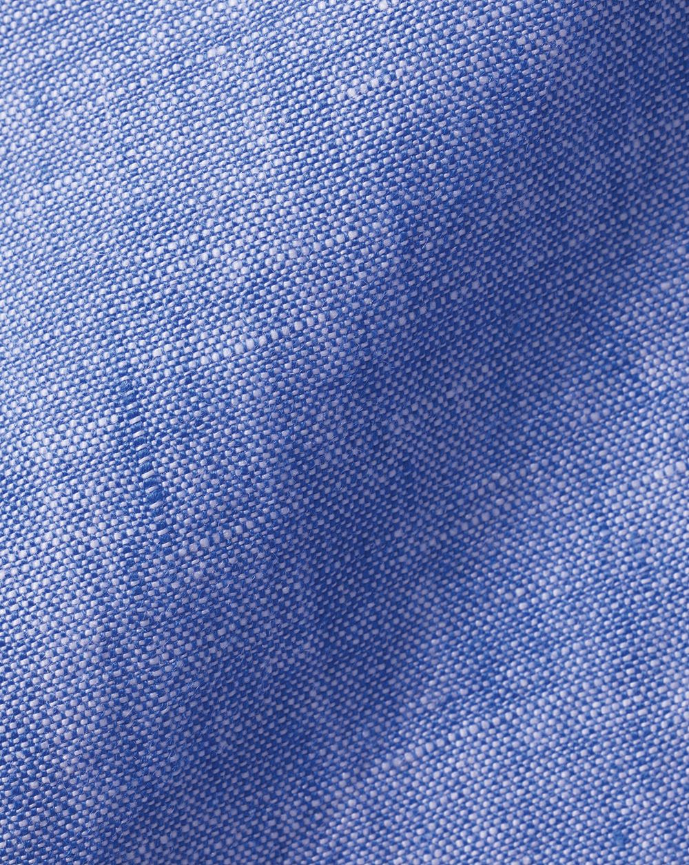 Cobalt Blue Charles Tyrwhitt Pure Linen Shirt | IJPHKV-159