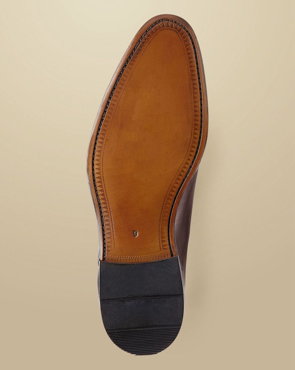 Dark Chocolate Charles Tyrwhitt Leather Oxford Shoes | QSUAWV-834