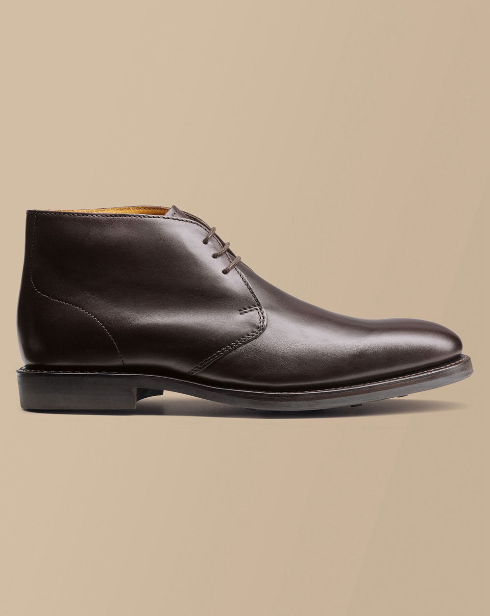 Dark Chocolate Charles Tyrwhitt Leather Chukka Boots | SRCFUI-894