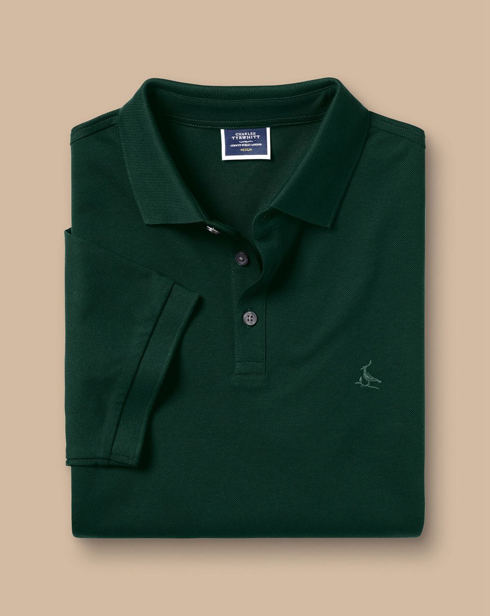 Dark Green Charles Tyrwhitt Tyrwhitt Pique Polo | UDZBQX-208