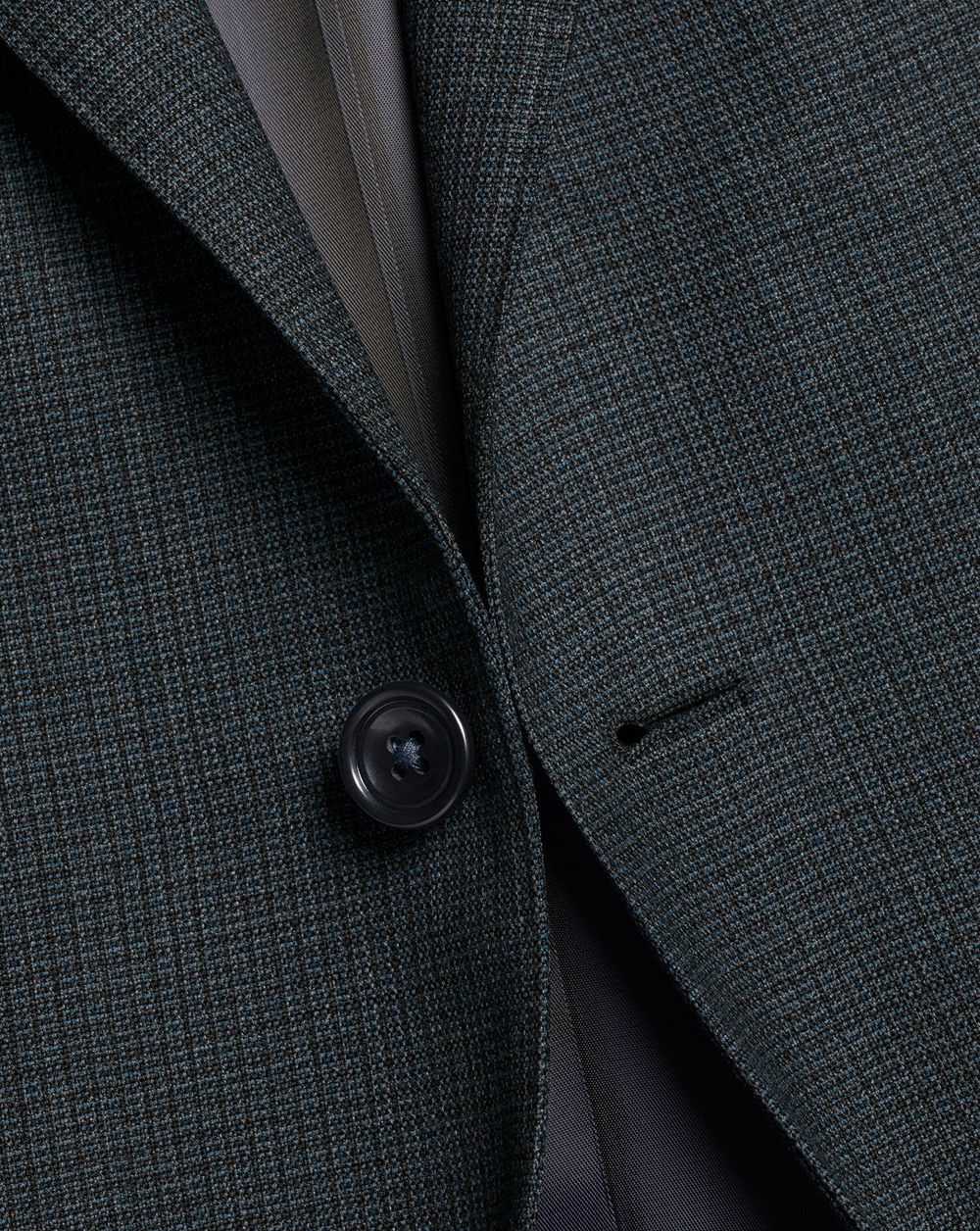 Dark Grey Charles Tyrwhitt Micro Check Suit Jacket | DYUZWF-973