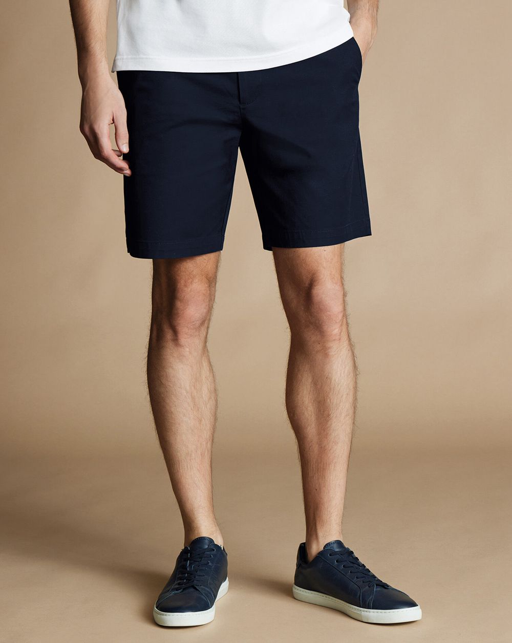 Dark Navy Charles Tyrwhitt Cotton Shorts | IVGDUQ-710