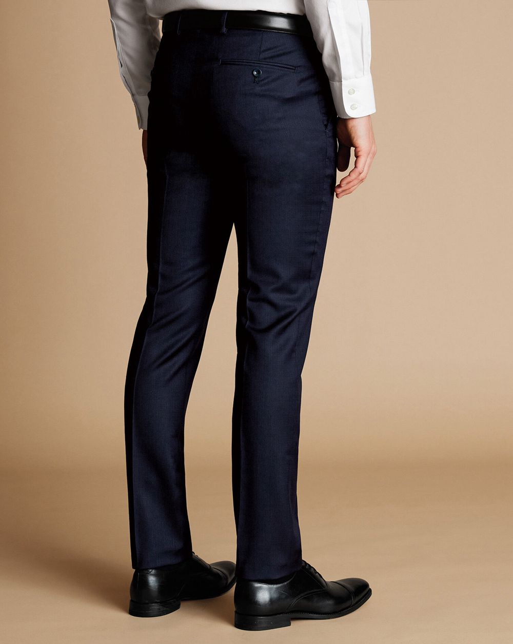 Dark Navy Charles Tyrwhitt Italian Luxury Suit Pants | BMUGDH-790