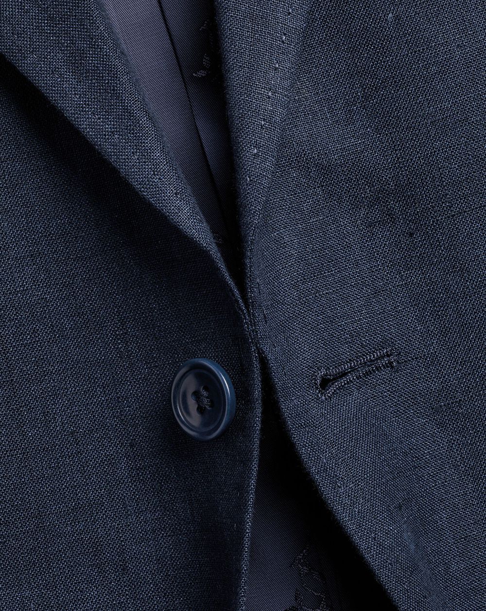 Dark Navy Charles Tyrwhitt Linen Jacket | NXDRCB-102