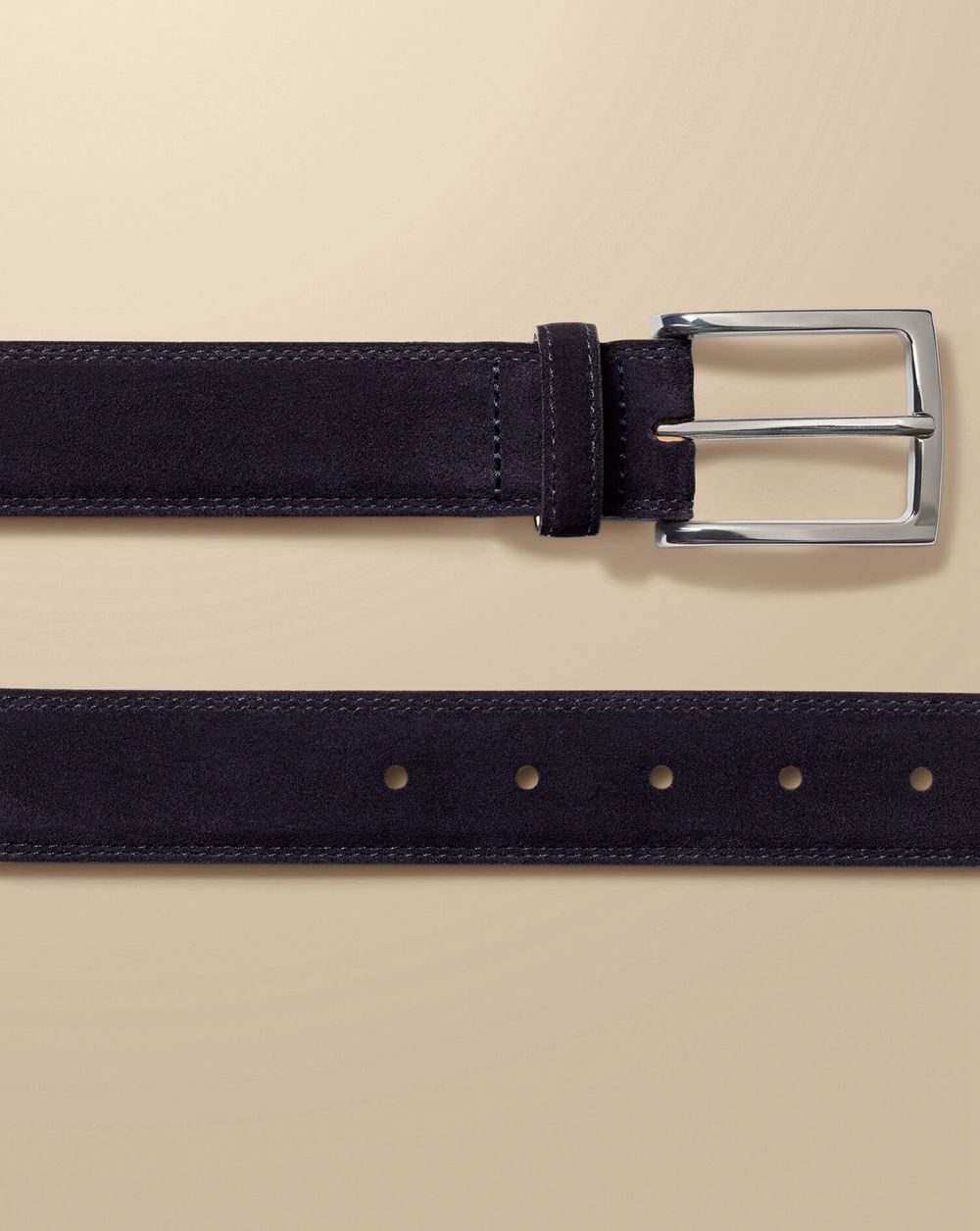 Dark Navy Charles Tyrwhitt Made In England Suede Belt | AFYPEG-150