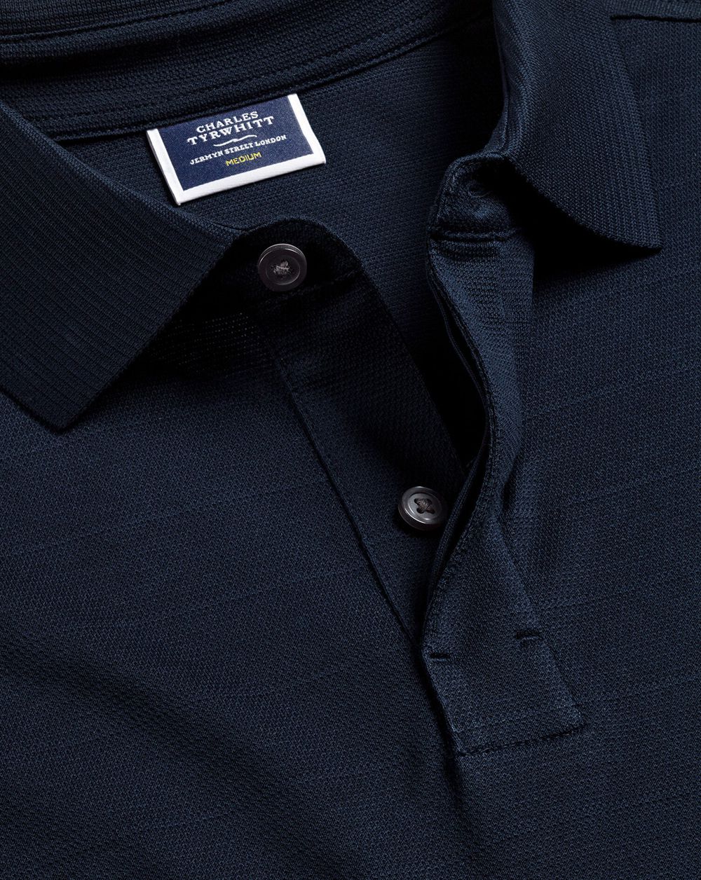 Dark Navy Charles Tyrwhitt Tyrwhitt Cool Polo | FPJVLN-672