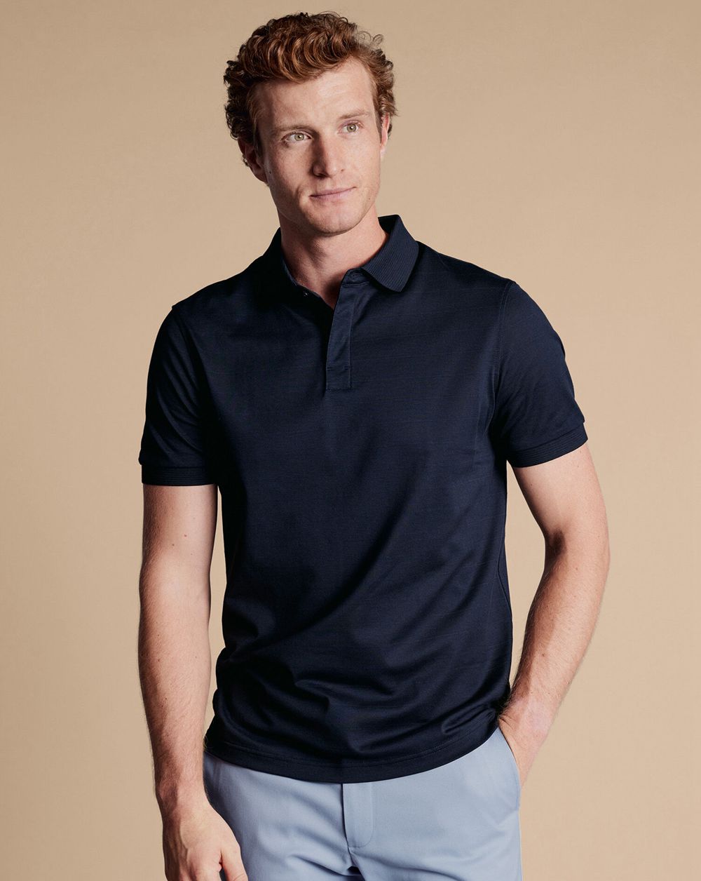 Dark Navy Charles Tyrwhitt Tyrwhitt Cool Polo | FPJVLN-672