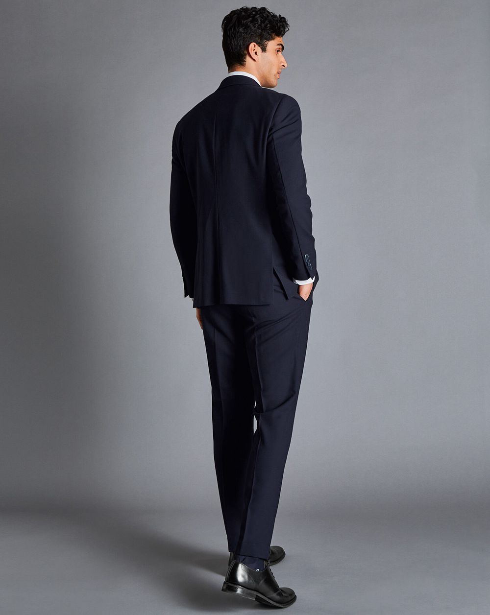 Dark Navy Charles Tyrwhitt Ultimate Performance Suit Jacket | QVKOBN-471