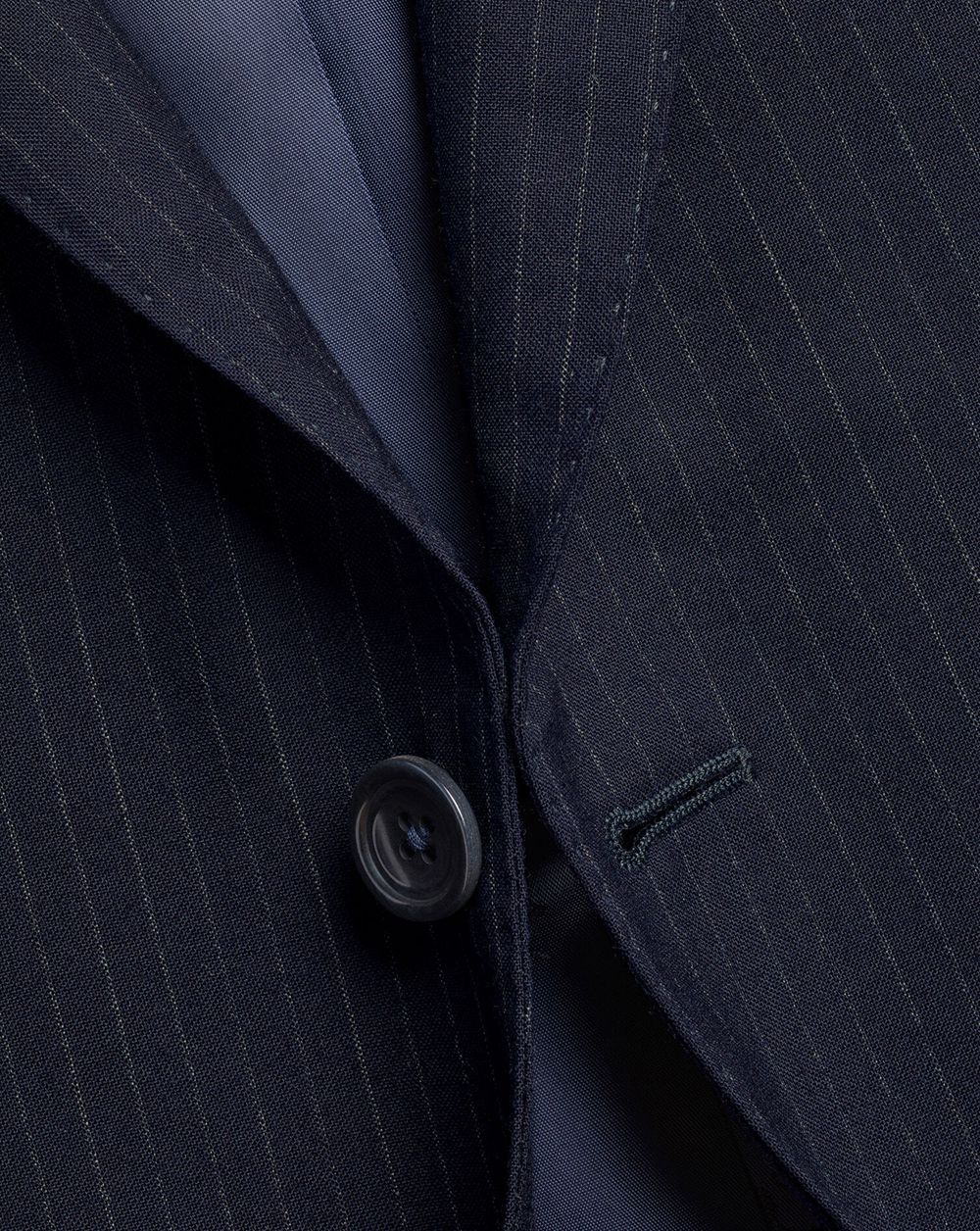 Dark Navy Charles Tyrwhitt Ultimate Performance Stripe Suit Jacket | EDSYQR-104