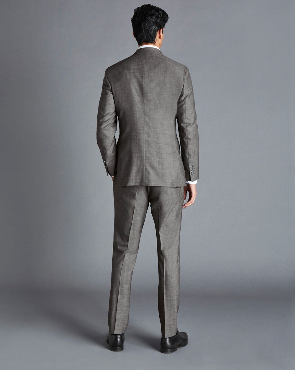 Grey Charles Tyrwhitt Sharkskin Suit Jacket | APDXGZ-539