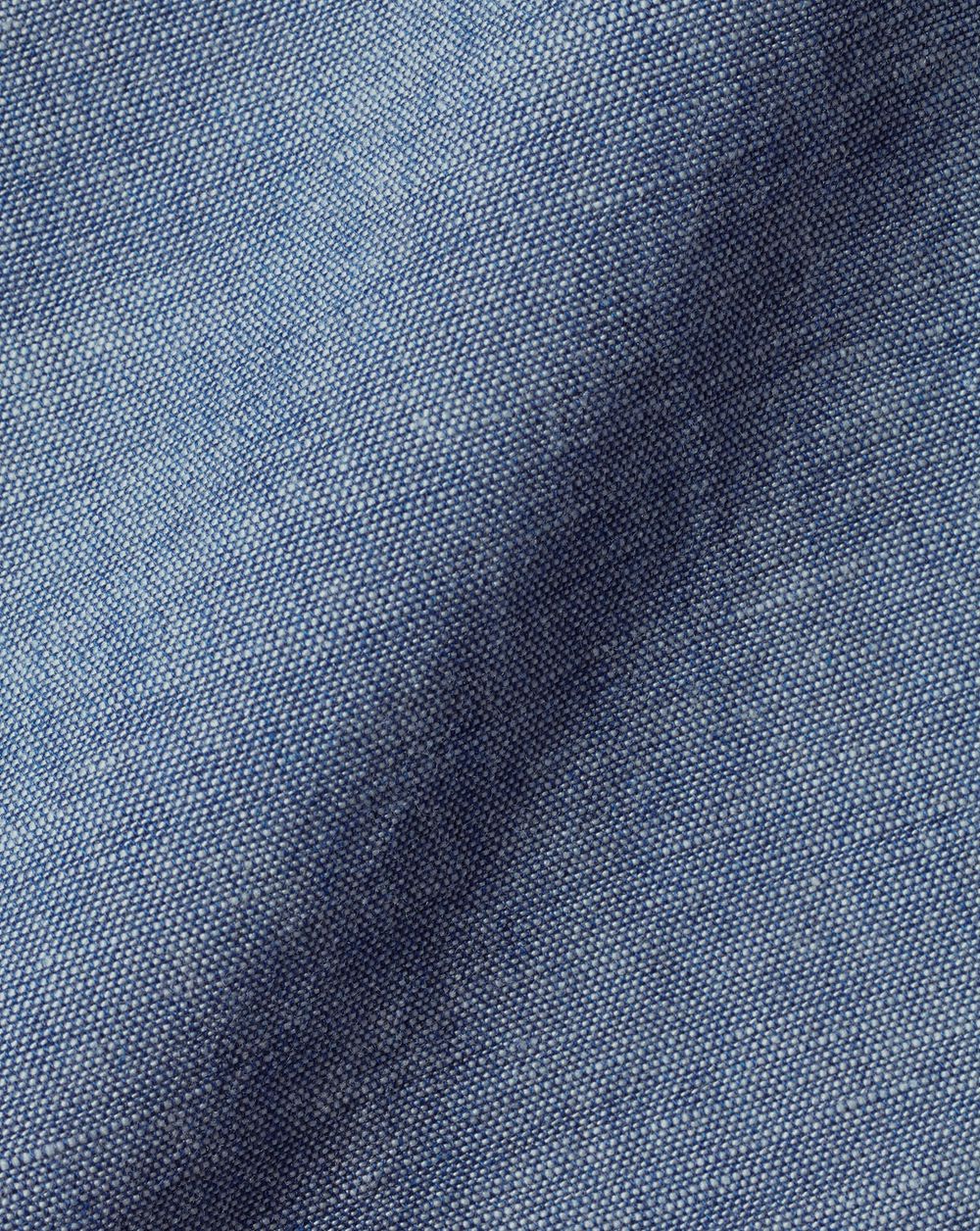 Indigo Blue Charles Tyrwhitt Button-Down Collar Chambray Shirt | DURMZO-015