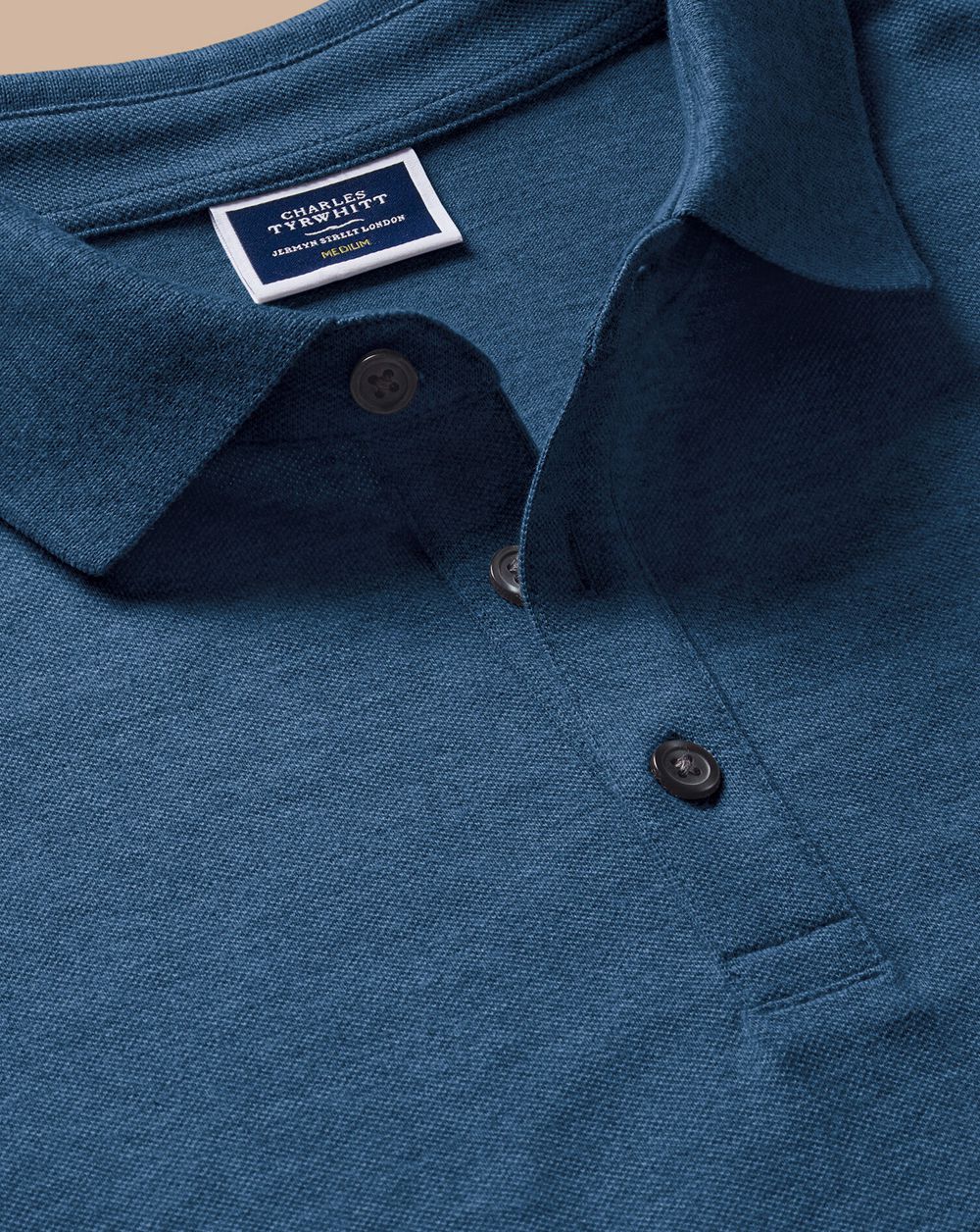 Indigo Marl Charles Tyrwhitt Tyrwhitt Pique Polo | ZSKBVN-253