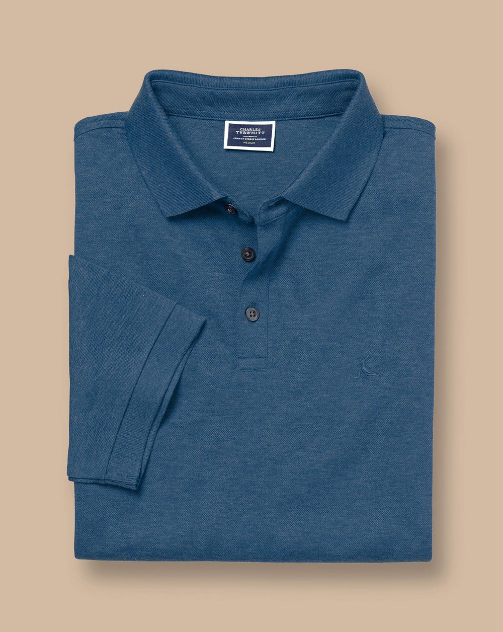 Indigo Marl Charles Tyrwhitt Tyrwhitt Pique Polo | ZSKBVN-253