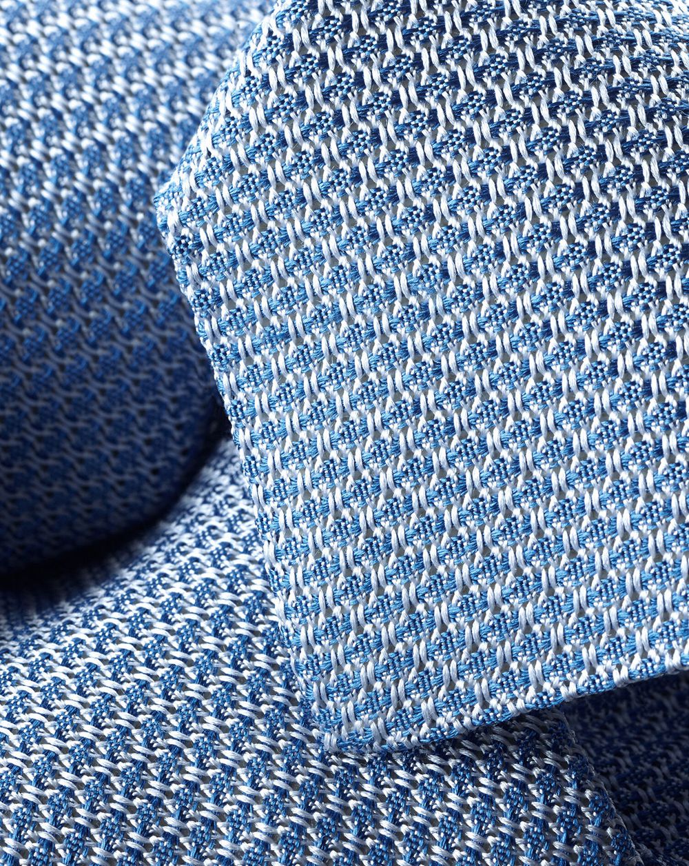 Light Blue Charles Tyrwhitt Silk Grenadine Italian Tie | FMEDPL-258