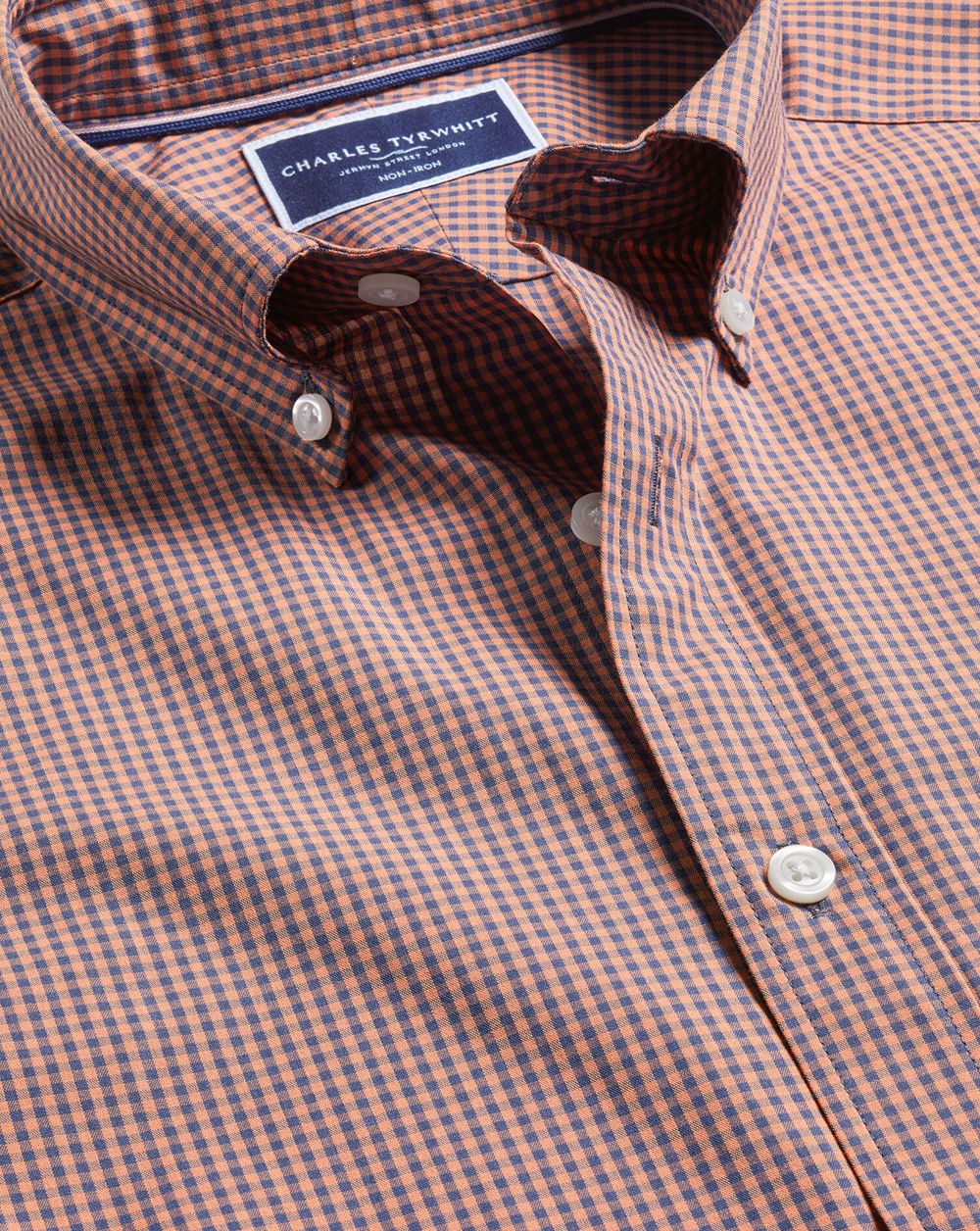 Light Pink Charles Tyrwhitt Non-Iron Stretch Poplin Short Sleeve Shirt | AYBLJG-580