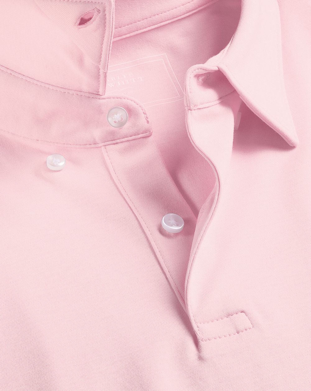 Light Pink Charles Tyrwhitt Smart Jersey Polo | IMUXGA-578