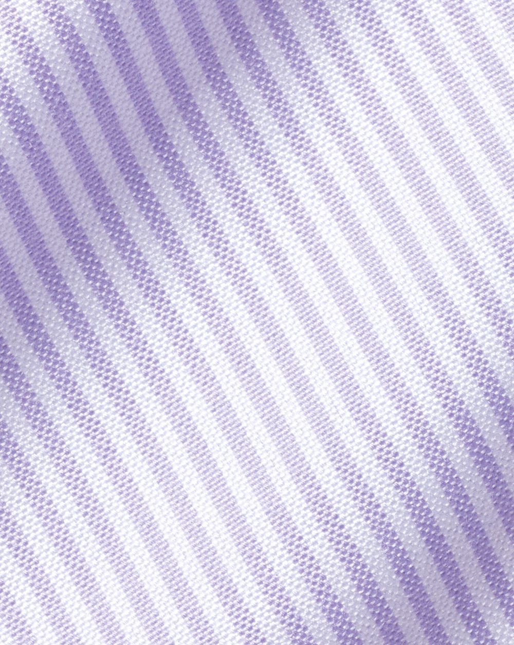 Lilac Purple Charles Tyrwhitt Button-Down Collar Non-Iron Stripe Oxford Shirt | YLXBEZ-421