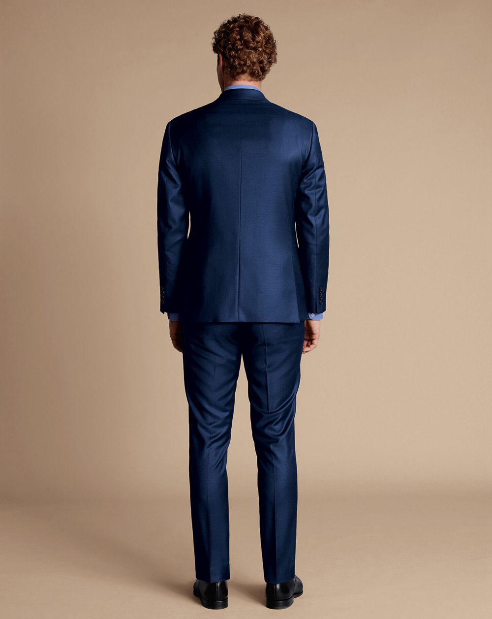 Mid Blue Charles Tyrwhitt Natural Stretch Twill Suit Jacket | XGLVWH-043