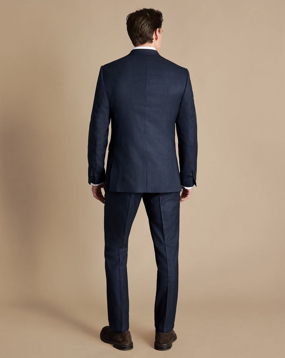 Navy Charles Tyrwhitt End-On-End Ultimate Performance Suit Pants | SKDMFH-021