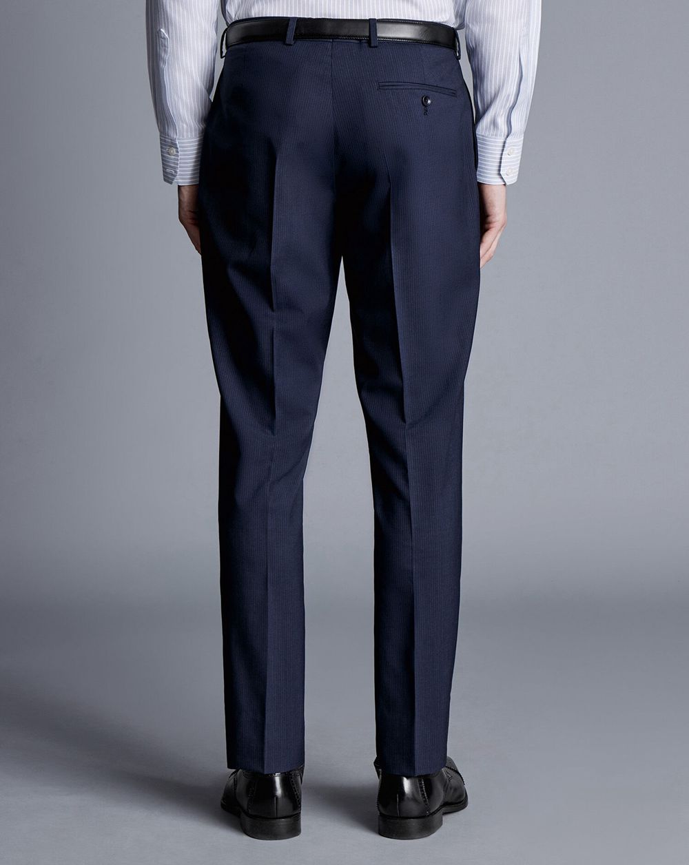 Navy Charles Tyrwhitt Stripe Suit Pants | SPRWGV-581