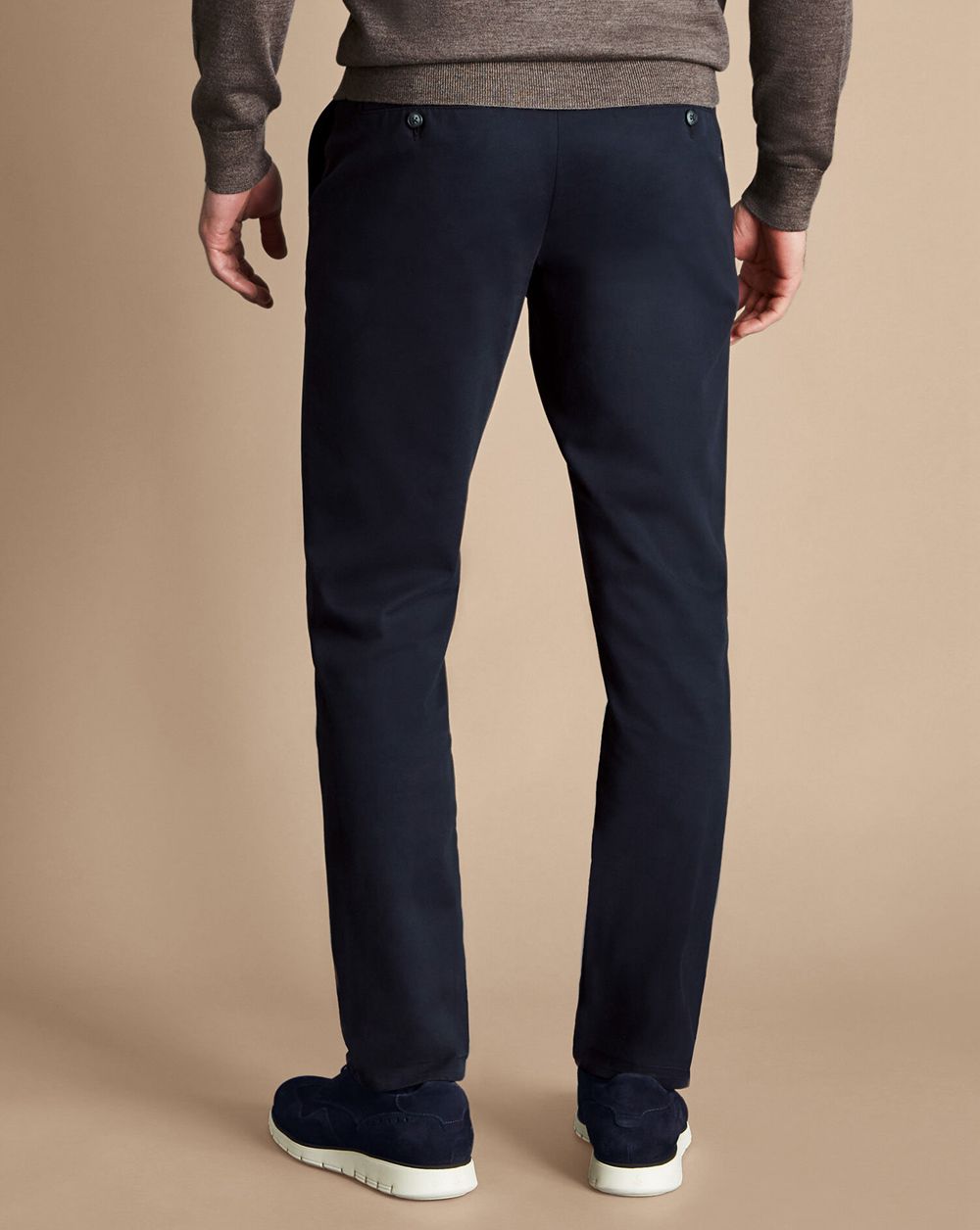 Navy Charles Tyrwhitt Ultimate Non-Iron Chinos | TBRYSN-306