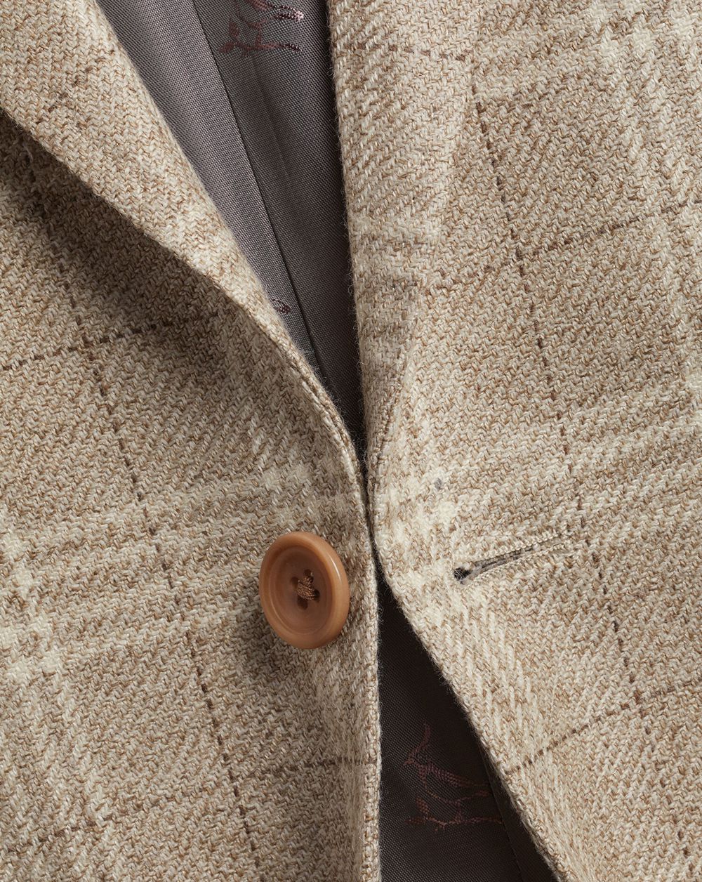 Oatmeal Charles Tyrwhitt British Luxury Check Jacket | QDYRZO-572