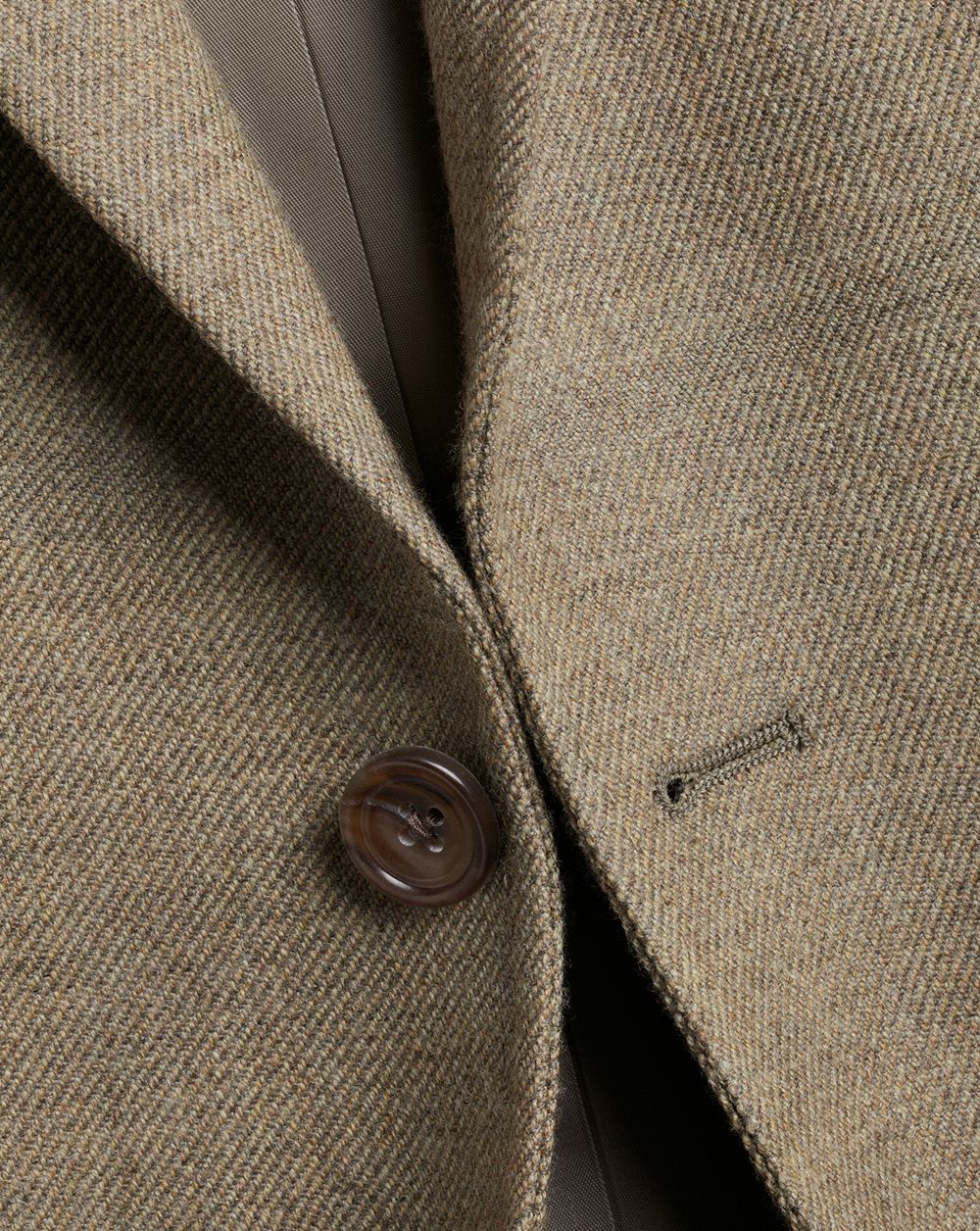 Oatmeal Charles Tyrwhitt Twill Wool Texture Jacket | FXDLUV-746