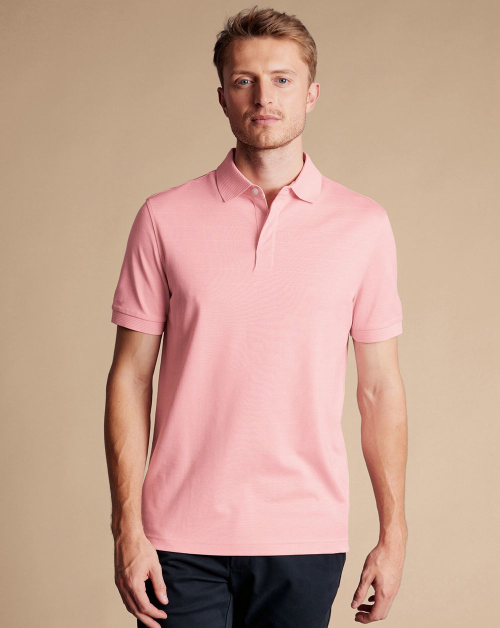 Pink Charles Tyrwhitt Tyrwhitt Cool Polo | JVOXDW-809