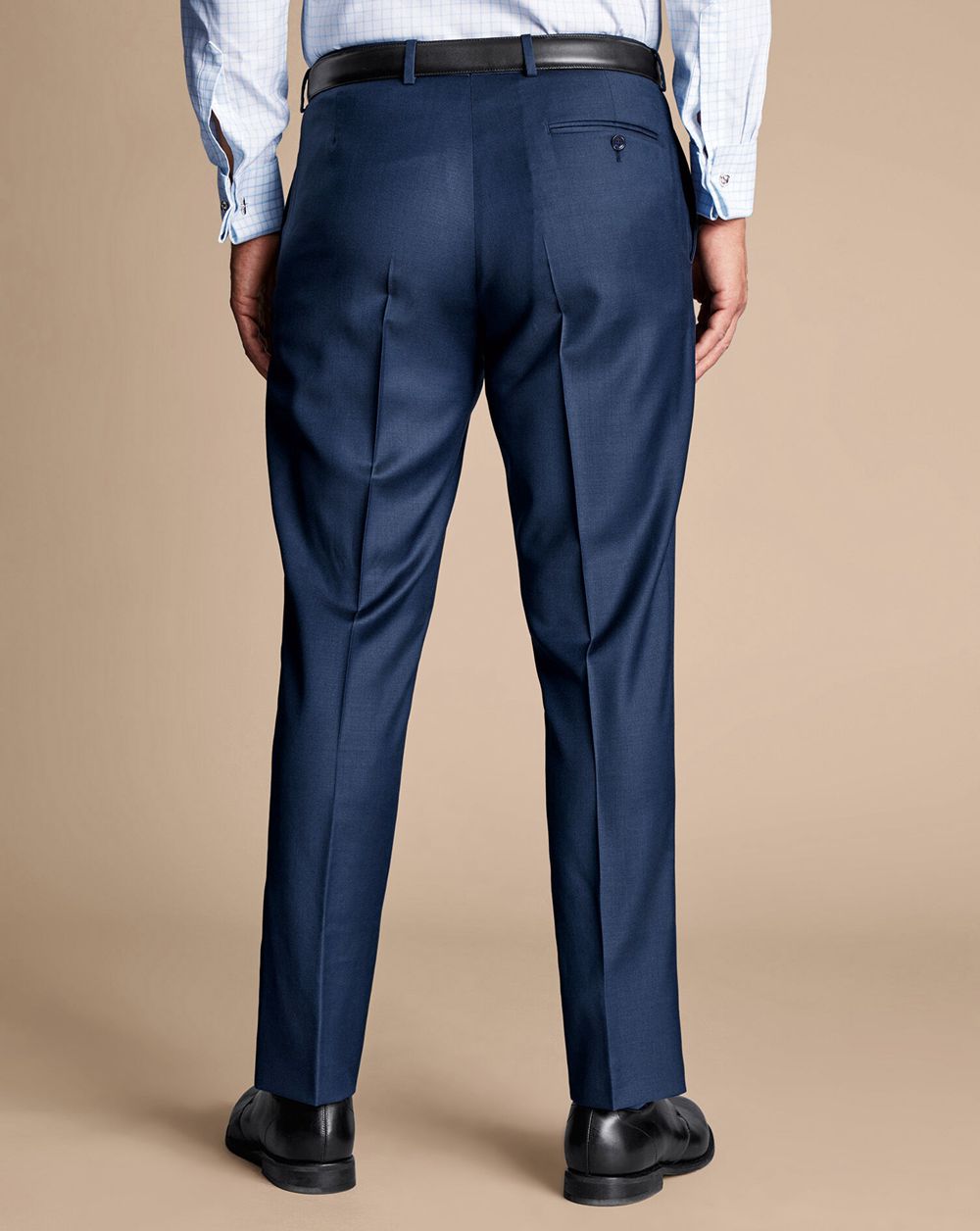 Royal Blue Charles Tyrwhitt Natural Stretch Twill Suit Pants | GOVRFU-906