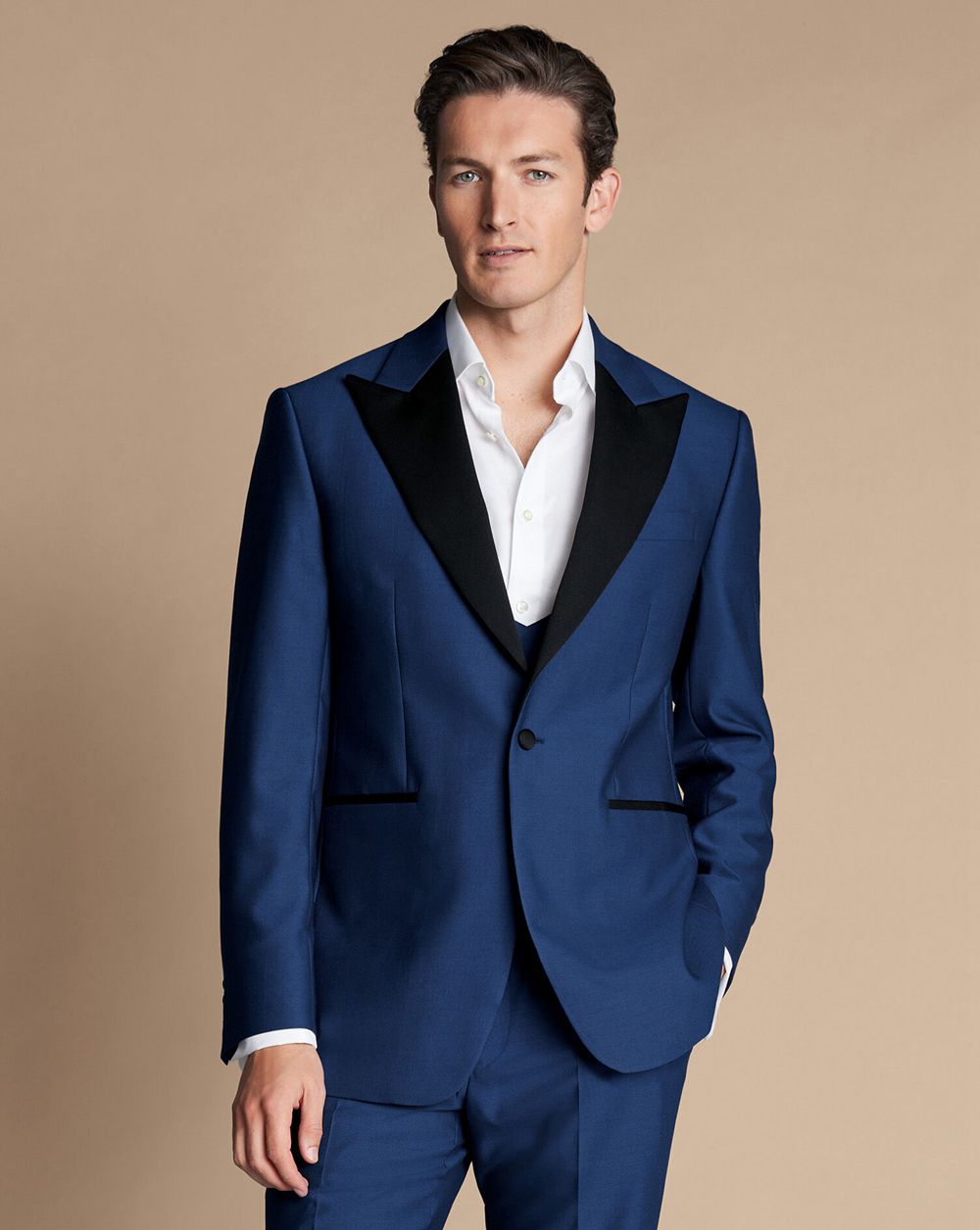 Royal Blue Charles Tyrwhitt Peak Lapel Dinner Suit Jacket | HOBRSD-306