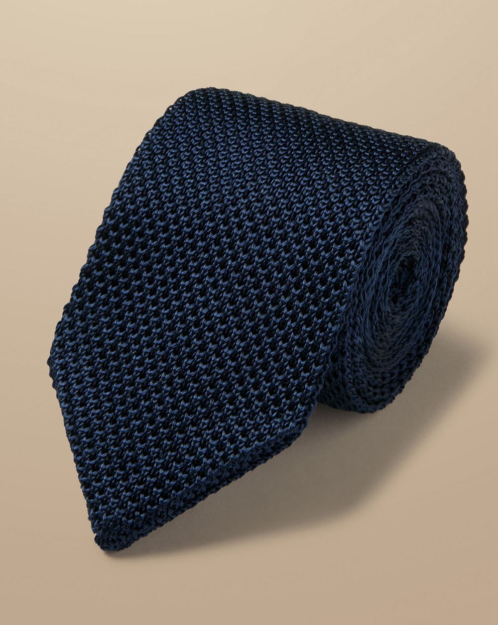 Royal Blue Charles Tyrwhitt Slim Silk Knitted Tie | BEVZDF-380